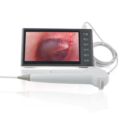 購入 耳鼻外科 白色 FHD 柔軟なデジタル視覚耳抜き器 耳毛除去ツール 使い捨て内視鏡 カメラ 7 インチ IPS スクリーン オンライン製造