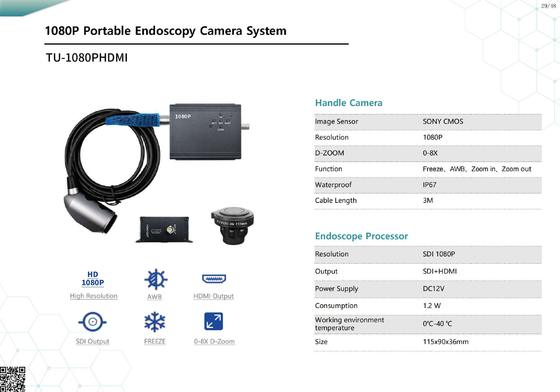 購入 TUYOU TU-1080 1080P Portable Medical Endoscope Camera with HDMI/SDI オンライン製造