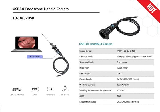購入 1080P FHD Medical Endoscope Camera with SONY CMOS Sensor and Auto White Balance オンライン製造